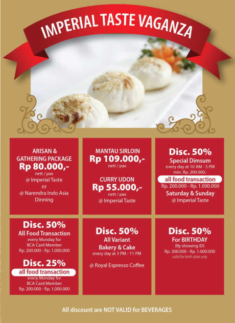 IMPERIAL TASTE MODERN ORIENTAL CUISINE